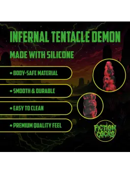 INFERNAL TENTACLE DEMON - ANAL SNAKE - 14.8 / 37,5 CM - RED/BLACK