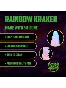 RAINBOW KRAKEN - SILICONE BUTT PLUG - RAINBOW