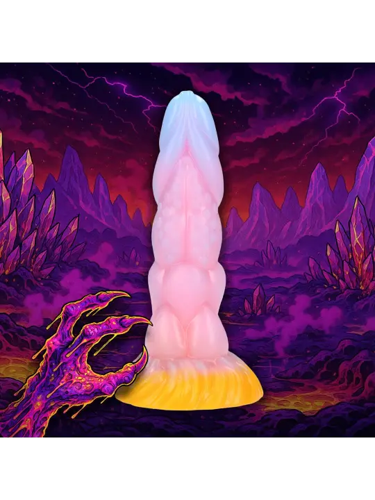RAINBOW CANINE - SILICONE BUTT PLUG - RAINBOW