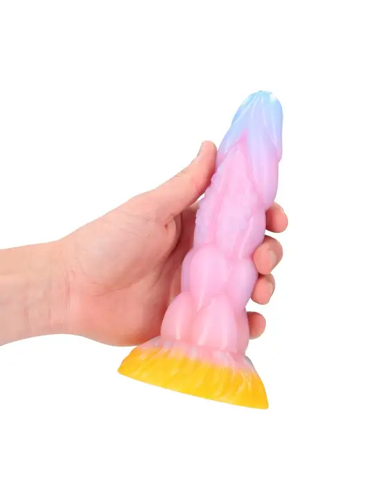 RAINBOW CANINE - SILICONE BUTT PLUG - RAINBOW