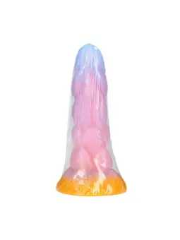 RAINBOW CANINE - SILICONE BUTT PLUG - RAINBOW