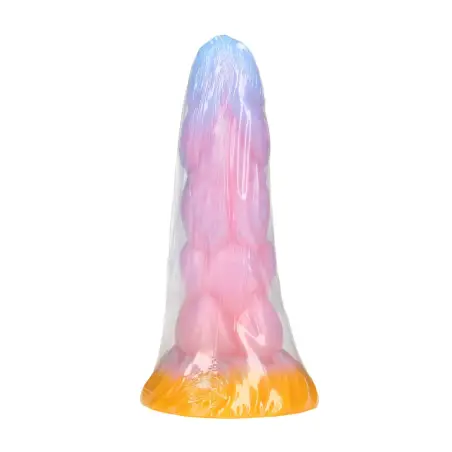 RAINBOW CANINE - SILICONE BUTT PLUG - RAINBOW