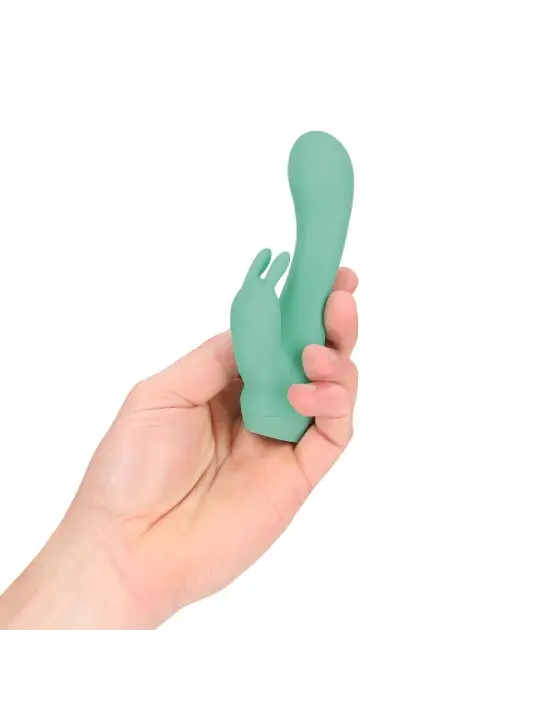 MINI DUAL RABBIT VIBRATOR - GREEN