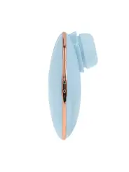 DREAMSICLE - COMPACT AIRTAP VIBRATOR WITH TWO HEAD ATTACHMENTS - BLUE