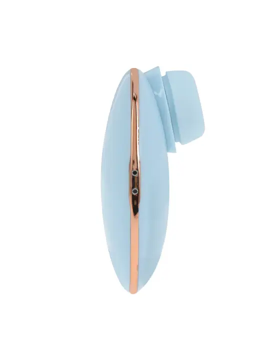 DREAMSICLE - COMPACT AIRTAP VIBRATOR WITH TWO HEAD ATTACHMENTS - BLUE