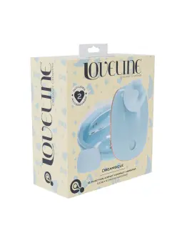 DREAMSICLE - COMPACT AIRTAP VIBRATOR WITH TWO HEAD ATTACHMENTS - BLUE