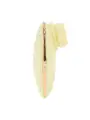 DREAMSICLE - COMPACT AIRTAP VIBRATOR WITH TWO HEAD ATTACHMENTS - YELLOW