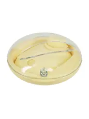 DREAMSICLE - COMPACT AIRTAP VIBRATOR WITH TWO HEAD ATTACHMENTS - YELLOW