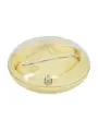 DREAMSICLE - COMPACT AIRTAP VIBRATOR WITH TWO HEAD ATTACHMENTS - YELLOW