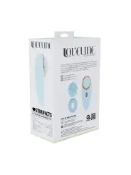 AURIE - AIRTAP VIBRATOR WITH TWO HEAD ATTACHMENTS - BLUE