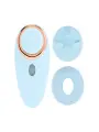 AURIE - AIRTAP VIBRATOR WITH TWO HEAD ATTACHMENTS - BLUE
