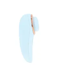 AURIE - AIRTAP VIBRATOR WITH TWO HEAD ATTACHMENTS - BLUE
