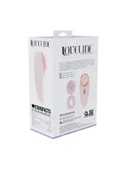 AURIE - AIRTAP VIBRATOR WITH TWO HEAD ATTACHMENTS - PINK