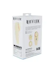AURIE - AIRTAP VIBRATOR WITH TWO HEAD ATTACHMENTS - YELLOW