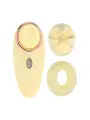 AURIE - AIRTAP VIBRATOR WITH TWO HEAD ATTACHMENTS - YELLOW