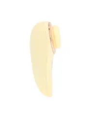 AURIE - AIRTAP VIBRATOR WITH TWO HEAD ATTACHMENTS - YELLOW