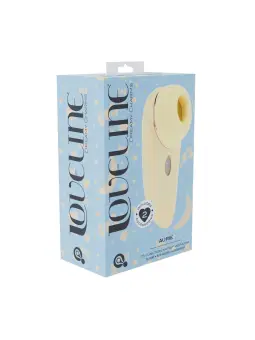 AURIE - AIRTAP VIBRATOR WITH TWO HEAD ATTACHMENTS - YELLOW
