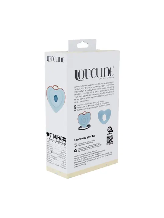 LUVIE - HEART-SHAPED AIRTAP VIBRATOR - BLUE