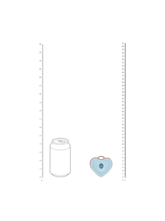 LUVIE - HEART-SHAPED AIRTAP VIBRATOR - BLUE