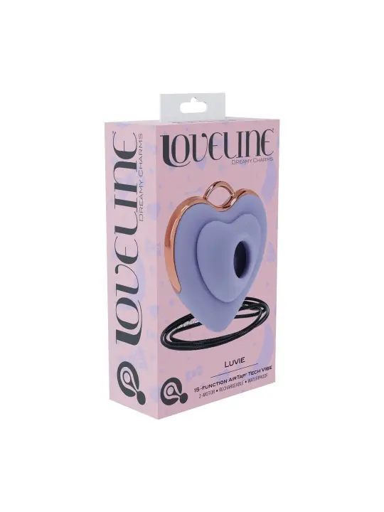 LUVIE - HEART-SHAPED AIRTAP VIBRATOR - LAVENDER