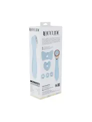DARLING - AIRTAP WAND VIBRATOR WITH FIVE HEAD ATTACHMENTS - BLUE