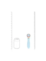 DARLING - AIRTAP WAND VIBRATOR WITH FIVE HEAD ATTACHMENTS - BLUE