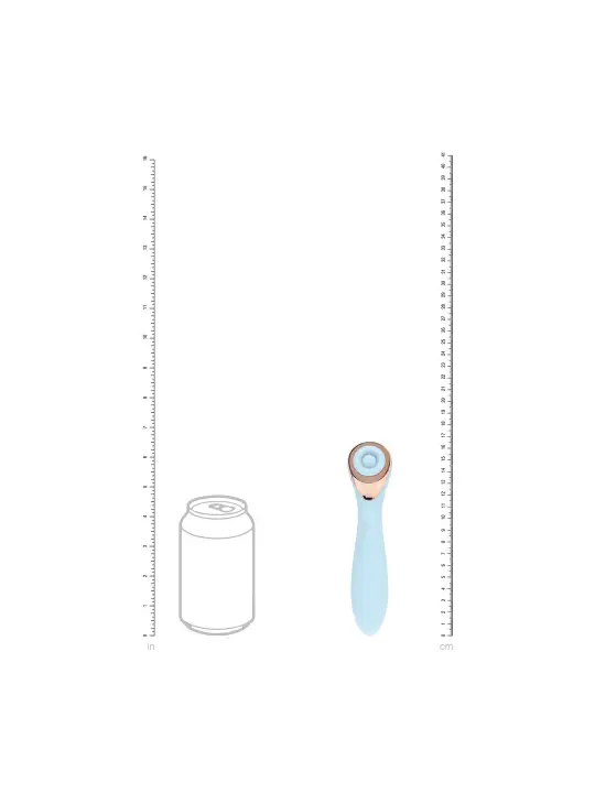 DARLING - AIRTAP WAND VIBRATOR WITH FIVE HEAD ATTACHMENTS - BLUE