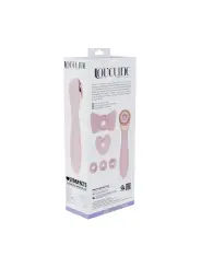DARLING - AIRTAP WAND VIBRATOR WITH FIVE HEAD ATTACHMENTS - PINK