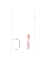 DARLING - AIRTAP WAND VIBRATOR WITH FIVE HEAD ATTACHMENTS - PINK