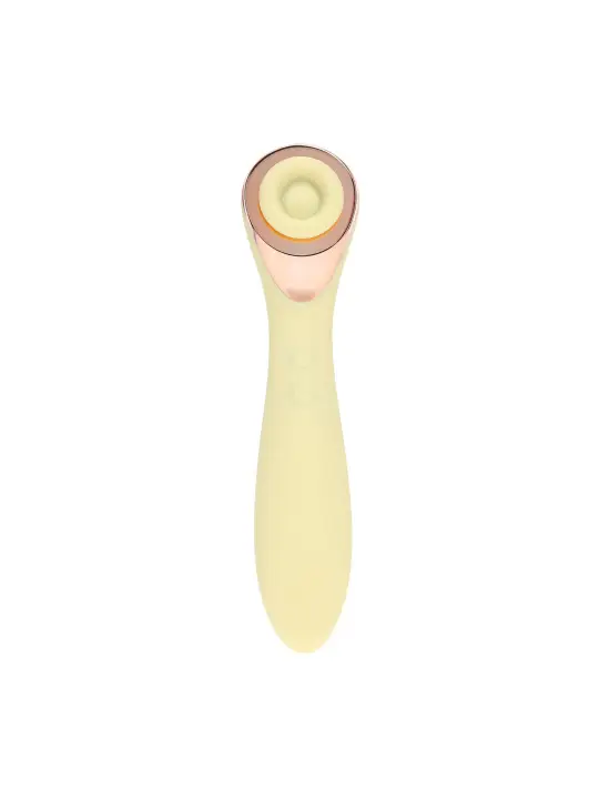 DARLING - AIRTAP WAND VIBRATOR WITH FIVE HEAD ATTACHMENTS - YELLOW