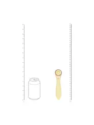 DARLING - AIRTAP WAND VIBRATOR WITH FIVE HEAD ATTACHMENTS - YELLOW