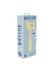 DARLING - AIRTAP WAND VIBRATOR WITH FIVE HEAD ATTACHMENTS - YELLOW
