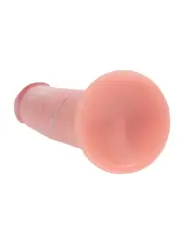 DUAL DENSITY SILICONE REALISTIC SLIDING SKIN DILDO - 6 / 15,5 CM - FLESH