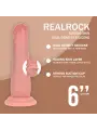 DUAL DENSITY SILICONE REALISTIC SLIDING SKIN DILDO - 6 / 15,5 CM - FLESH