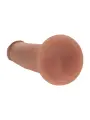 DUAL DENSITY SILICONE REALISTIC SLIDING SKIN DILDO - 6 / 15,5 CM - TAN
