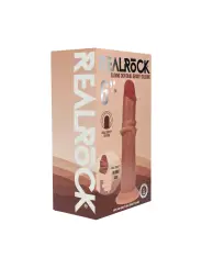 DUAL DENSITY SILICONE REALISTIC SLIDING SKIN DILDO - 6 / 15,5 CM - TAN