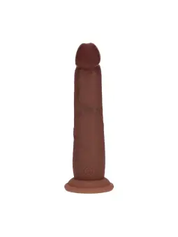 DUAL DENSITY SILICONE REALISTIC SLIDING SKIN DILDO - 7 / 18,5 CM - BROWN