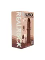 DUAL DENSITY SILICONE REALISTIC SLIDING SKIN DILDO - 7 / 18,5 CM - BROWN