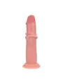 DUAL DENSITY SILICONE REALISTIC SLIDING SKIN DILDO - 7 / 18,5 CM - FLESH