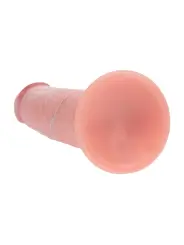 DUAL DENSITY SILICONE REALISTIC SLIDING SKIN DILDO - 7 / 18,5 CM - FLESH