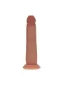 DUAL DENSITY SILICONE REALISTIC SLIDING SKIN DILDO - 7 / 18,5 CM - TAN