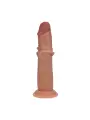 DUAL DENSITY SILICONE REALISTIC SLIDING SKIN DILDO - 7 / 18,5 CM - TAN