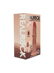 DUAL DENSITY SILICONE REALISTIC SLIDING SKIN DILDO - 7 / 18,5 CM - TAN