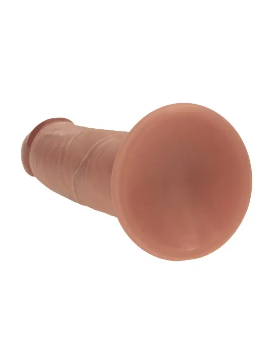 DUAL DENSITY SILICONE REALISTIC SLIDING SKIN DILDO - 8 / 20,5 CM - TAN