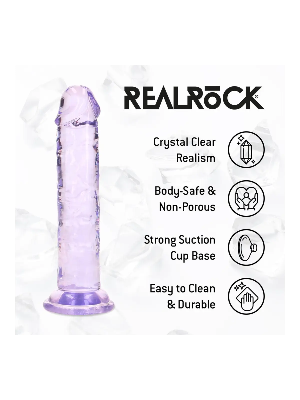 REALISTIC DILDO - 5 / 12,7 CM - PURPLE