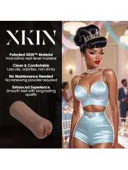 PINUP DOLLS - BEAUTY QUEEN LULU LIPLUST - TPE SMALL MASTURBATOR - 127G - BROWN