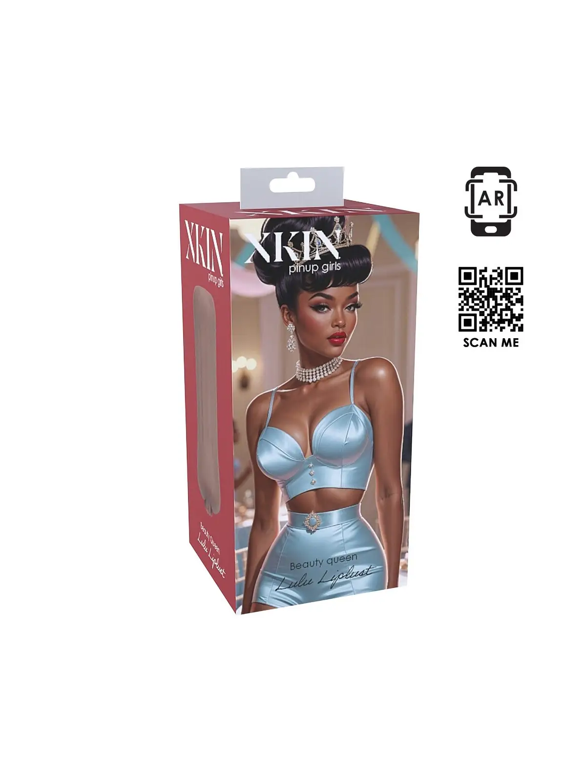 PINUP DOLLS - BEAUTY QUEEN LULU LIPLUST - TPE SMALL MASTURBATOR - 127G - BROWN