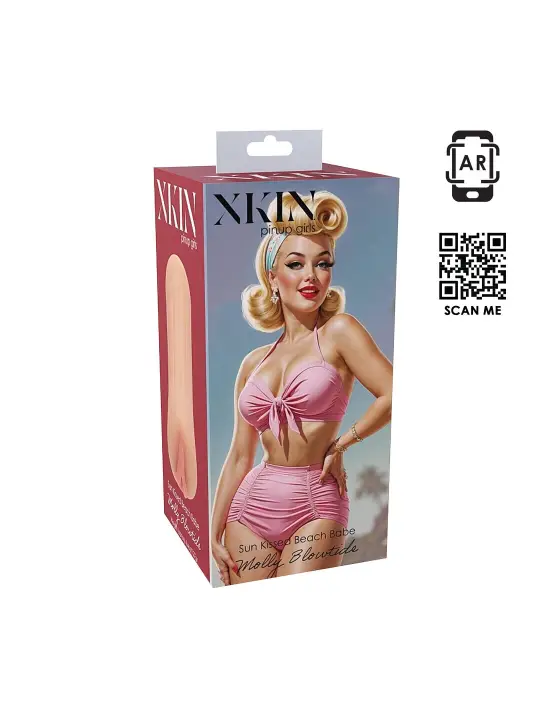 PINUP DOLLS - SUN KISSED BEACH BABE MOLLY BLOWTIDE - TPE SMALL MASTURBATOR - 127G - FLESH