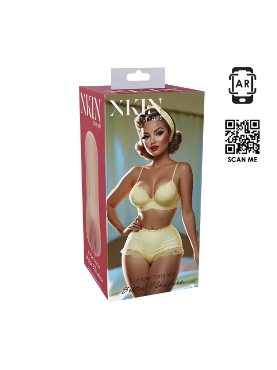 PINUP DOLLS - SLUMBER PARTY SLUT BETTIE BLOWKISS - TPE SMALL MASTURBATOR - 127G - TAN