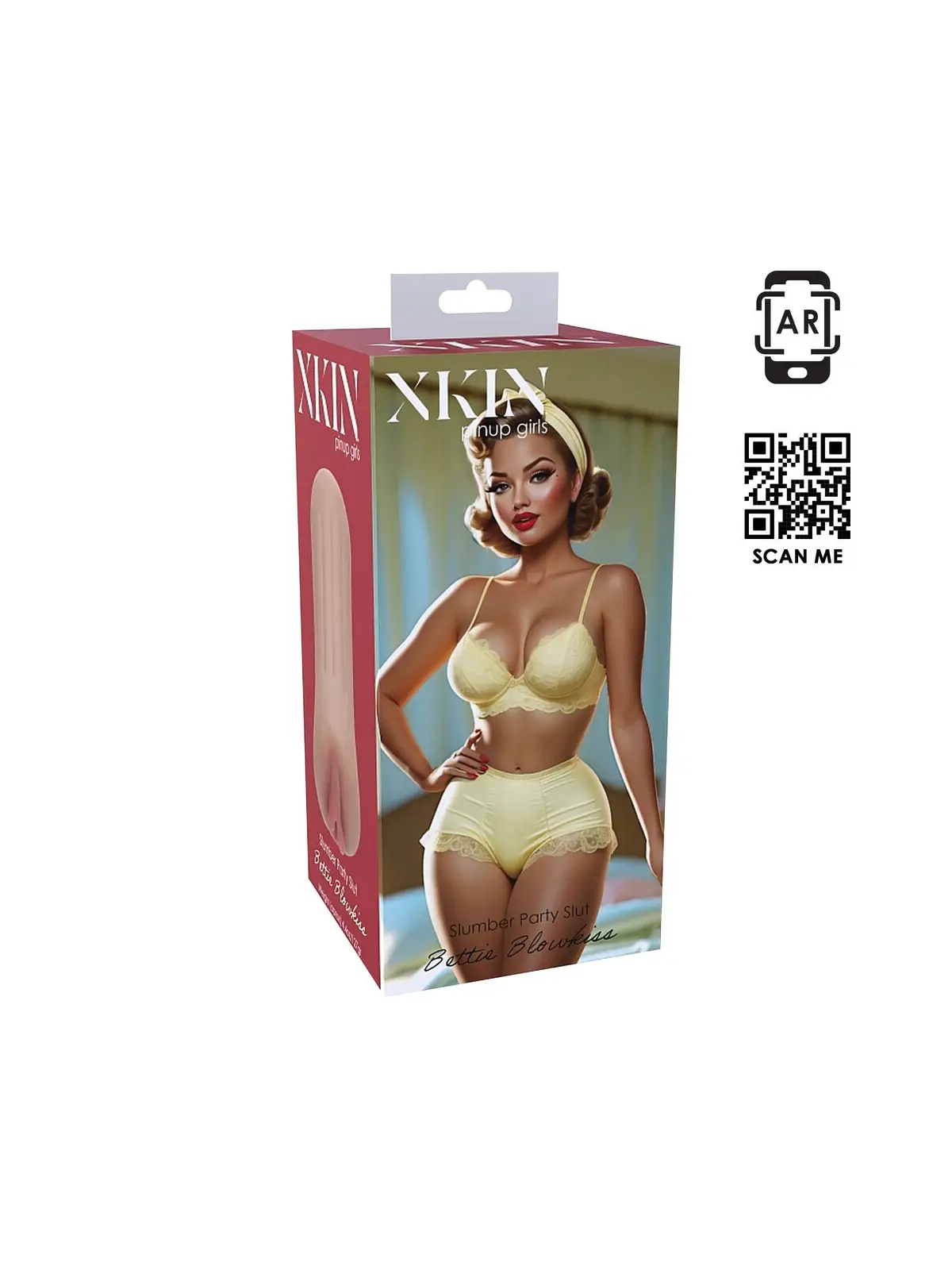 PINUP DOLLS - SLUMBER PARTY SLUT BETTIE BLOWKISS - TPE SMALL MASTURBATOR - 127G - TAN